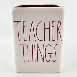 Rae  Dunn Artisan Pens Pencils Stationary Holder TEACHER THINGS